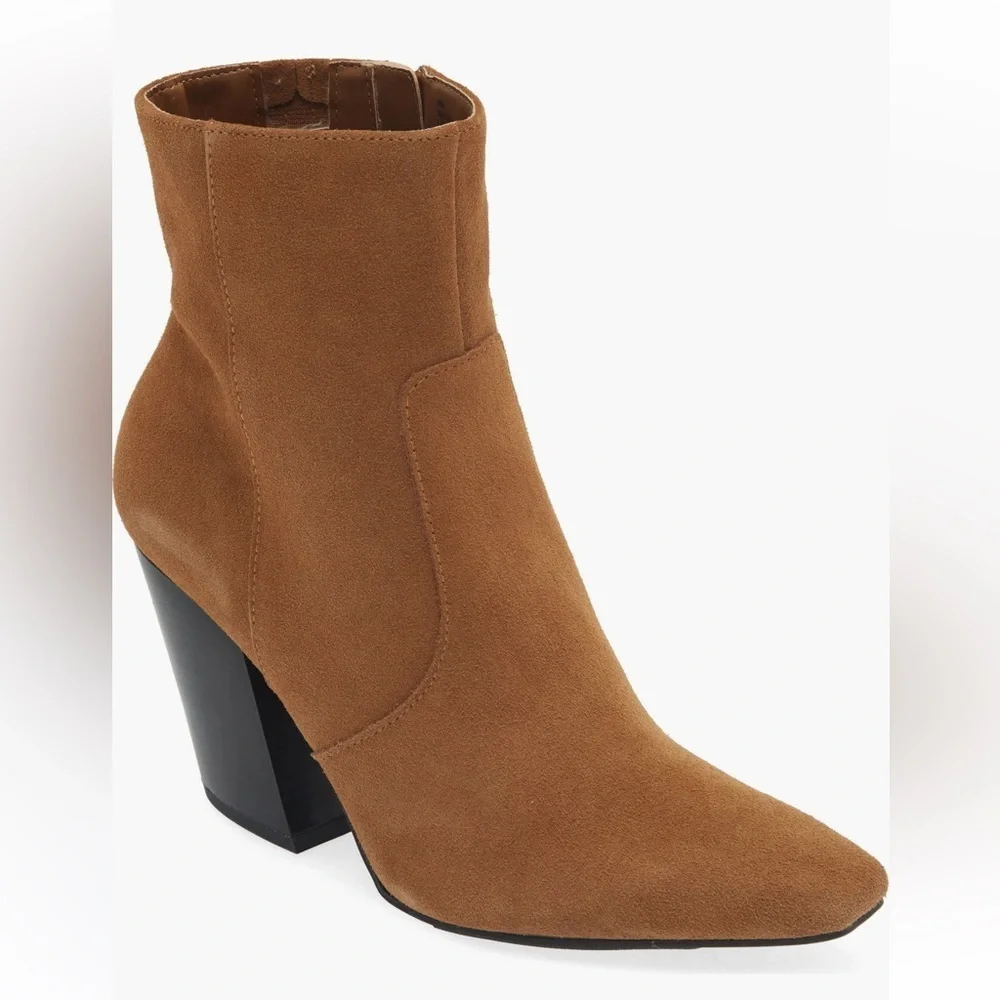 Brand New Open Edit Alicia  Pointed Toe Boots Brown Size 7.5 M